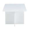 A modern and practical white coffee table. The coffee table is made of medium density fiberboard material, Suitable for living room, bedroom, and study. CT-2O