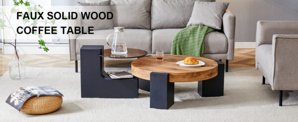 The detachable double-decker coffee table, the stylish design is more precious, and the detachable design can make the use of space more flexible and suitable for various scenes.