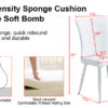 Modern minimalist dining chairs, office chairs. 4-piece set of white PU seats with silver metal legs. Suitable for restaurants, living rooms, and offices. C-008