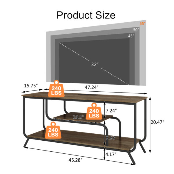 There are installation videos and scene videos. TV socket and LED light - TV stand TV up to 55 ", small unit modern TV console suitable for living room and bedroom, light grey
