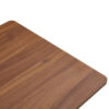 44.8 Inch Walnut Wood Grain MDF Coffee Table - Modern Luxury, Stable Triangular Support.The coffee table is made of medium density fiberboard material and is suitable for living rooms, bedrooms,etc.