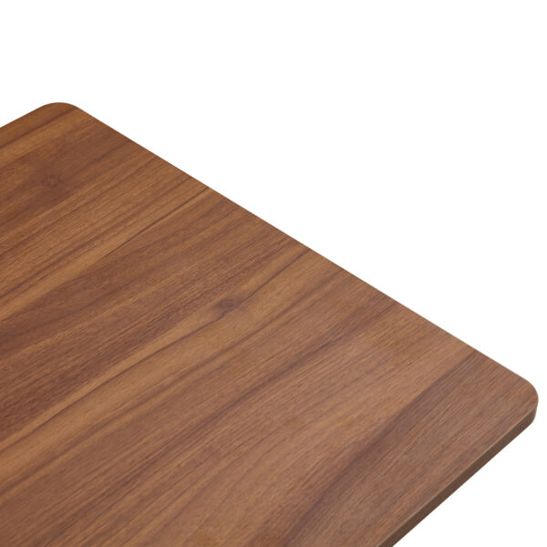 9c44b0f522ad4ad9a8e91e31a03a59e3_c8b0b92818a63ba97f8c5957736de35a 44.8 Inch Walnut Wood Grain MDF Coffee Table - Modern Luxury, Stable Triangular Support.The coffee table is made of medium density fiberboard material and is suitable for living rooms, bedrooms,etc.