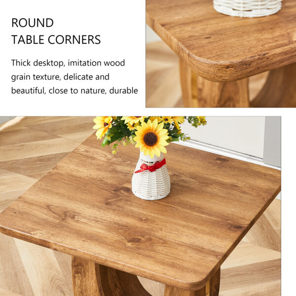 9c58f4b3a16d4d69bf2c977aec50771d_dd6084b889a93df950e201c418a159dd Modern Minimalist Wood Texture Sticker-Patterned MDF Square Coffee Table. Add a quiet and cozy atmosphere to your home.Wood color,MDF coffee table,wood-colored textured decal,side table.