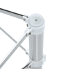 Only Table Leg.Simple Silver Stainless Steel Folding Table Frame - Multifunctional, Space-Saving.Folding Table Frame,Silver Stainless Steel Material,5.5*5.5*28.7~26.3*26.3*28.7 Inch.
