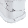 64.5 x 35.4 Inch Stylish Marble Textured Dining Table, Perfectly Blending Simplicity And Transparency. Made of MDF Material With White Marble Texture Stickers, It Exudes A Strong Sense Of Fashion.