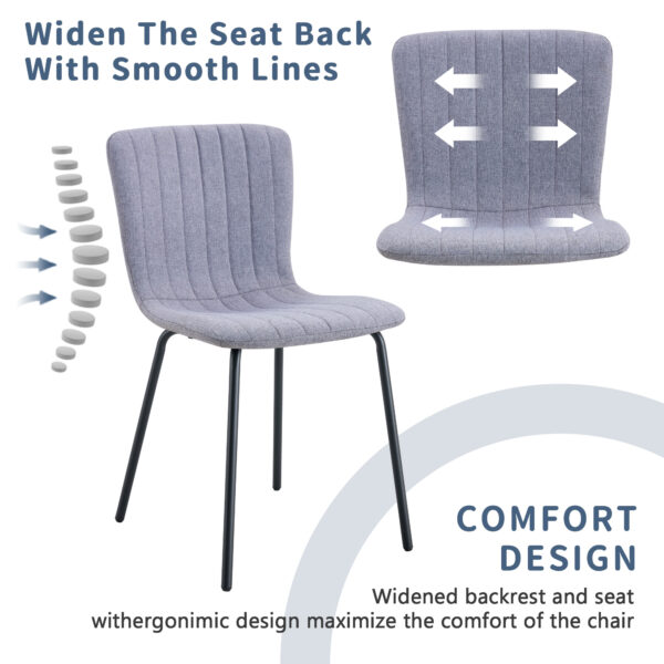9e39af63652743faa53fb8850f4f32c7_9d1d5833adb5ab4103932bd171ab2c55 Table and chair set.A Modern Minimalist Circular Dining Table With A Diameter Of 33.3 Inches.Paired With 4 High Quality Light Gray Dining Chairs Made Of Linen Fabric.Iron pipe spraying Legs.