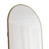 The 3rd generation aluminum alloy metal frame arched floor mounted wall mirror, upgraded in quality, bathroom makeup mirror, bedroom entrance, clothing store, gold 65 "* 23 "W1151121956