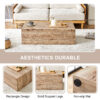 Light Wood Texture MDF Coffee Table - Simple Modern Style.Modern MDF coffee table with wood texture pattern -39.3x23.6x11.8 inches - stylish and durable design.