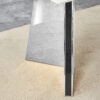 63"x31.5x30" Luxurious Cold Jade Sintered Stone Dining Table with Silver Stainless Steel Butterfly Legs.The tabletop is designed to be scratch and heat resistant.Sintered Stone Tabletop.
