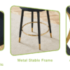360 ° rotatable bar chair.Modern PU comfortable upholstered bar chair with smooth and beautiful black metal legs for dining room, kitchen, terrace and guest office chair.Set Of 2.W1151P153939