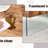 Natural Style Square MDF Coffee Table - 31.5"x31.5" with Tempered Glass Legs.Density Board Sticker,Reinforced Glass.