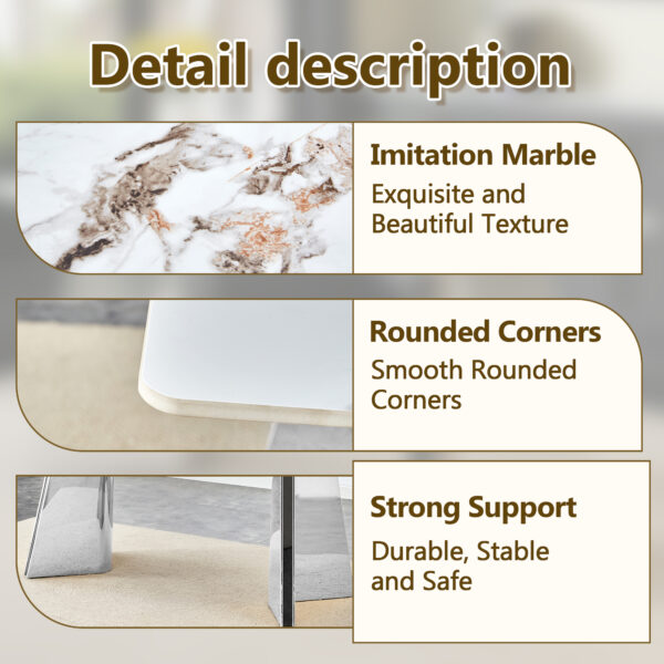 a1d080aa43724f1fa92fb7b793427333_603d791f436568ee7ba61fc48143c6c0 63"x31.5x30" Luxurious Cold Jade Sintered Stone Dining Table with Silver Stainless Steel Butterfly Legs.The tabletop is designed to be scratch and heat resistant.Sintered Stone Tabletop.