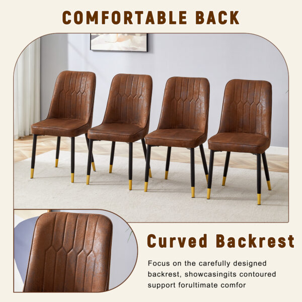 a1e8d99a7fe14a92b85d54cef938bf0e_0a4dbde695b22de84b0536d23e8fe3c0 Table and chair set.64.5 x 35.4 Inch Stylish Wood Color Textured Dining Table.Paried With 4 BrownTechnology-Fabric Dining Chairs.Suitable for kitchen,Dining room,etc.