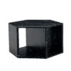 Hexagonal MDF coffee table, characteristic pattern stickers, multi-hole design to give more storage space, simple and convenient design makes it suitable for all kinds of style scenes.