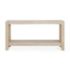 Mirod Modern Farmhouse Console Table,Elegant Minimalist Design with Premium Wood Veneer and Rounded Corners