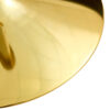 A 35-inch diameter glass top and a modern, minimalist round dining table with gold metal legs. Ideal for dining rooms, living rooms and meeting rooms.