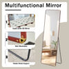 The 4th generation floor standing full-length mirror. wall mirror, bathroom makeup mirror, bedroom foyer, clothing store, wall mounted.    65 "* 23.2"