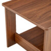 Modern and practical walnut textured coffee tables , tea tables. The double layered coffee table is made of MDF material. Suitable for living room  43.3"*21.6"*16.5"  CT-16