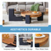 The detachable double-decker coffee table, the stylish design is more precious, and the detachable design can make the use of space more flexible and suitable for various scenes.