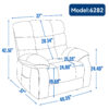 Lift Recliner Chair Heat Massage Dual Motor Infinite Position Up to 350 LBS Large Electric Power Lift Recliners with Power-Remote, Medium-firm and Heavy duty, Brown