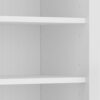 U-Can 78.7''H Hall Tree with Bench and 5 Storage Cubbies, Modern Entryway Storage Organizer Cabinet with 4 Doors, 5 Drawers and Adjustable Shelves for Hallway, Entryway, Living Room