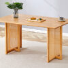 Chinese country retro solid wood dining table, simple modern imitation rattan dining table, wooden dining table.Suitable for dining room, living room, office.Natural Style Solid Wood Dining Table.