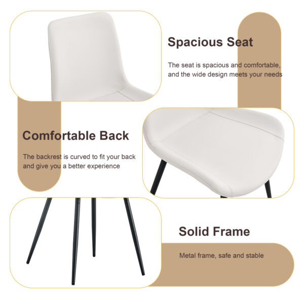 a4e2fd6fda6b41d8a62dafb26ab9efaa_bd82c48d88867942028ebe78901e0ae4 Table and chair set. Modern minimalist grey marble textured MDF dining table with metal frame. Comes with 6 chairs with PU cushions and black metal legs.
