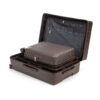 20"/24"/28" 3 pcs/set in ABS Spinner Wheel Luggage, Carry on Suitcase, Matching Color, TSA Combination Lock (Brown)