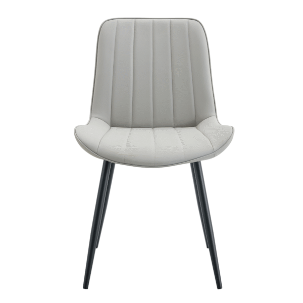 a70cd992adc9409c8ae318a6d2412e97_d3468278fbcccea4610ccc14d65f2a88 Extended Seat Cushion PU Dining Chair Set - Four Pieces,Ergonomic Design.Smooth line design,Integral metal leg structure,Can integrate well into various modern home decoration styles.