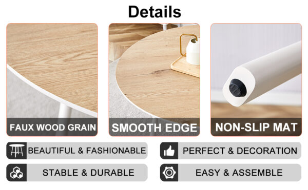 a71f3275e18e4d95a9eb2947e3184db4_940e991d2e58f45a4f85e167322830b5 Table and chair set, MDF desktop, white metal table legs, stable and beautiful, suitable for most styles of home. Modern simple dining table, comfortable seating.