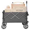 PORTABLE 400L Collapsible Wagon, Folding Wagon Cart , Beach Wagon with Big Wheels, 450LB Heavy Duty Foldable Wagon, Large Capacity Wagon for Camping, Sports, Garden, Baseball