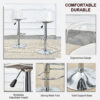 Modern minimalist bar chairs and bar stools. Can rotate 360 ° and adjust lifting. PET backrest and PU seats. Set of 2. Suitable for bars, restaurants, and front desk cashiers. W1151P172644