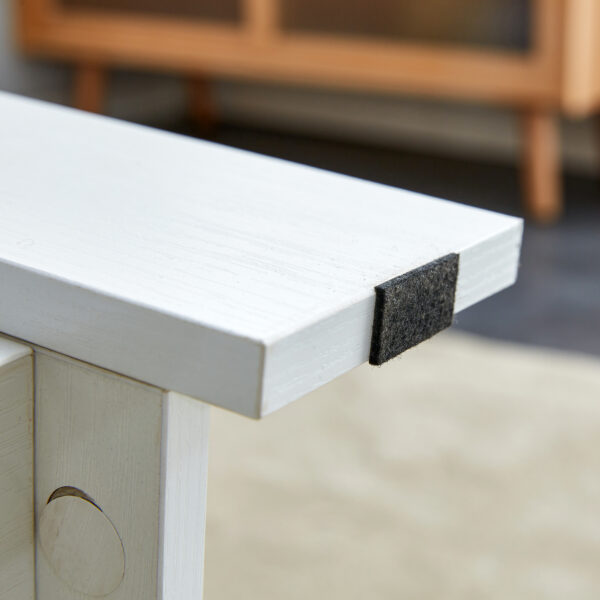 a8d8440bddab4c1dbe12c816dead00bb_20240206_70054b0e0bbb81e1c21d24d11264f5e9 A modern and minimalist white double layered rectangular coffee table and coffee table. MDF material is more durable and suitable for living rooms, bedrooms, and study rooms. 19.6 "*35.4"*16.5 "CT-16