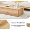 Elevate your living space with this modern MDF coffee table that showcases smooth, light wood color texture patterns. It is characterized by stylish design.39.3*23.6*12