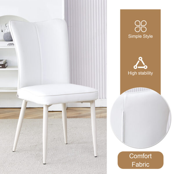 a996c41eb19f433ebbbaacede69a9155_fad847a0a610aa725f5fadae611a5706 Table and chair set.Hourglass-Shaped Stable Small Round Table -31.9" * 31.9" with 2 Cream-Style dining chairs with a vertical line design on backrest.Adding a warm atmosphere to your family.