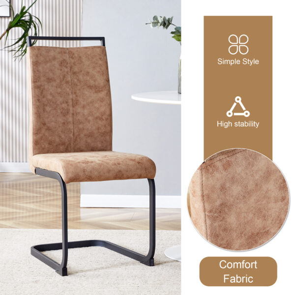 a9c773d1d79c49f6b6d4b8b395de5f77_df5c760b230fdff5abc0390abaccc08b Table and chair set. A minimalist retro rectangular dining table with a specially textured top and black metal legs, paired with 6 soft chairs and black metal legs, showcases a beautiful home style.