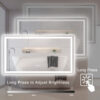 60" x 32" LED Bathroom Mirror with Anti-Fog and Touch Sensor – Modern Frameless Lighted Wall Mirror for Bathroom Vanity, Shower Room, or Dressing Area