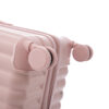 20"/24"/28" 3 pcs/set in ABS Spinner Wheel Luggage, Carry on Suitcase, with Cup Holder & USB Port & Phone Holder (Pink)