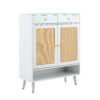Modern minimalist storage cabinet, rattan shoe cabinet, bed top cabinet. Beautiful shape, suitable for corridors and living rooms.