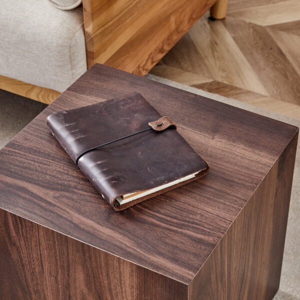 ab9585323bb3412b850fc3d1d7d769b1_1bc7d0af58c8ebffd5c84fe0df4d28b9 16*16*16 Inch Walnut Wood Grain MDF Coffee Table - Luxurious Design, Perfect Living Room Accent.Cube fashion texture design coffee table, suitable for various situations and scenes.