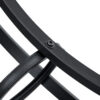 Table and chair set.A Modern Minimalist Circular Dining Table With A Diameter Of 33.3 Inches.Paired With 4 Black Minimalist Ergonomic Dining Chair, With A Curved Backrest For Comfortable Design.