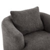 360° Swivel Chair, 38.2" Accent Chair Sofa, Upholstered Swivel Barrel Sofa Chair with a Throw Pillow for Living Room, Bedroom, Office and Hotel, Grey