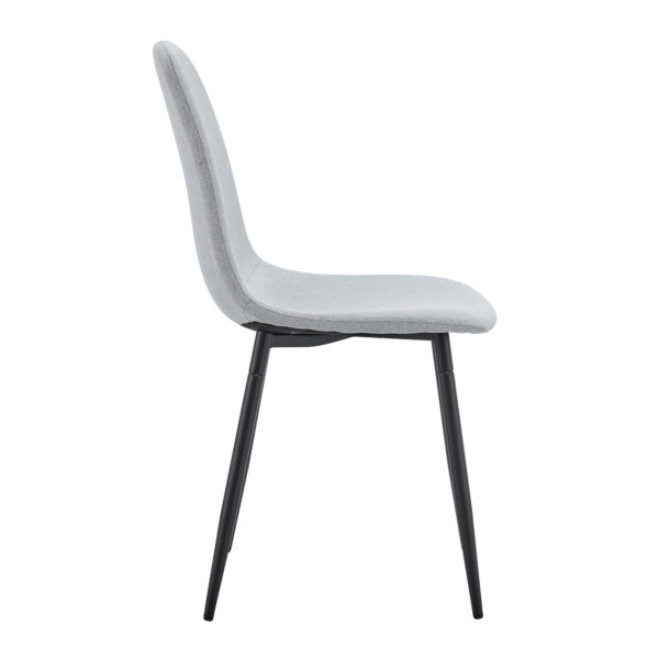 ac7048f5633e4d63ae34b6d9fc44c566_b8a7c9e6c8432c0cd9e7e83db260c299 Comfortable Linen-Cotton Dining Chair Set - Six Pieces in Light Gray.Integrated Seat and Backrest,Linen-Cotton Material,Modern Home Matching.