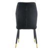 8 modern dining chairs with stylish PU patterned backrest and black metal legs for a comfortable home experience in the kitchen, bedroom and office.