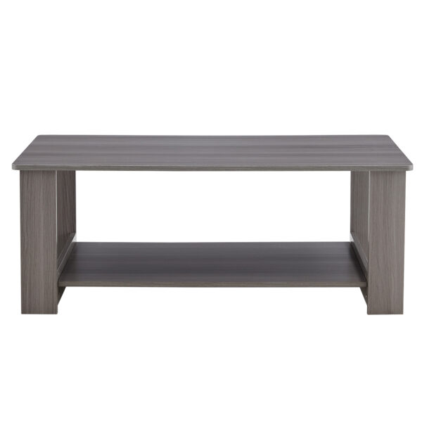 aca5ad5b39084f7c842934d315c6c146_20231022_549b6a4ffd6d2747963058baf39b3de6 A modern and practical gray textured coffee table,tea table.Double layered coffee table made of MDF material,. Suitable for living room,bedroom and study room. 43.3"*21.6"*16.5" CT-16