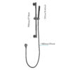 Eco-Performance Handheld Shower with 28-Inch Slide Bar and 59-Inch Hose