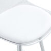 Modern and comfortable upholstered bar chairs, metal legs, small size bar chairs, suitable for part of the crowd, stylish design for dining room, kitchen, terrace and living room chairs.