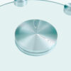Double layer rotatable round glass.The rotatable design makes it more convenient to retrieve and place items.The upper glass has a diameter of 24 inches, while the lower glass15 inches.