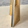 63"x31.5x30" Pandora Patterned Sintered Stone Dining Table with Golden Stainless Steel Butterfly Legs.The tabletop is designed to be scratch and heat resistant.Slabs Tabletop,Stainless Steels Legs.