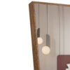 Brown Solid Wood Frame Full-length Mirror, Dressing Mirror, Bedroom Home Porch, Decorative Mirror, Clothing Store, Floor Mounted Large Mirror, Wall Mounted.63"*19"